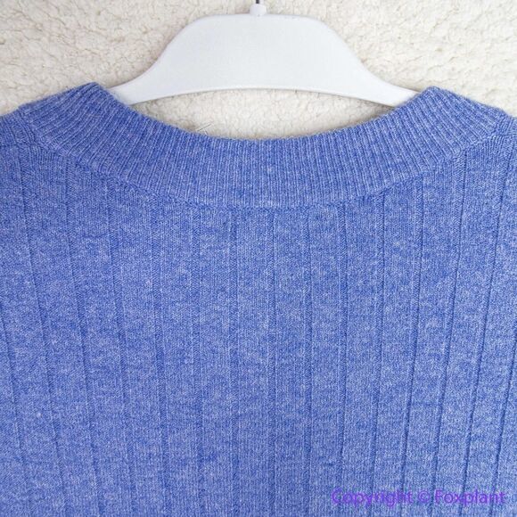 NEW Madewell Donegal dowden Henley Sweater in‎ Coziest Yarn, blue, 2X - Picture 16 of 16